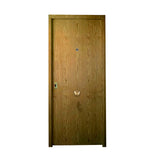 Puerta Acorazada Lisa B4 Grado 3 3 Puntos Puerta Acorazada Lisa Clásica B4 acabado de madera en castaño rústico