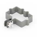 Abrazadera metalica poste hercules terminal SLIMFIX gris claro Abrazadera metalica poste hercules terminal SLIMFIX gris claro