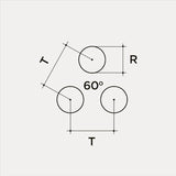 Chapa perforada agujero redondo R5 T8 Chapa perforada agujero redondo R5 T8