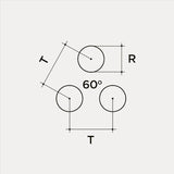 Chapa perforada agujero redondo R3 T6 Formato de agujeros en chapa perforada redonda