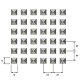 Chapa repujada Punta Diamante B Chapa repujada Punta Diamante B