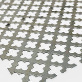Chapa perforada trébol decorativa 561 Muestra chapa perforada trébol modelo 561