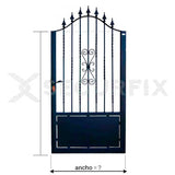 Puerta de Hierro Peatonal a Medida Teide puerta hierro peatonal teide medidas