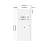 Puerta Acorazada Lisa 1 cristal B4 Grado 3 3 Puntos Puerta Acorazada Lisa 1 cristal B4 Grado 3 3 Puntos