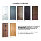 Puerta Acorazada Milán B4 Grado 3 3 Puntos Colores disponibles y variedad de puertas acorazadas de serie B4
