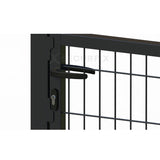 Puerta Metálica de Mallazo Gris Antracita Premium Puerta Metálica de Mallazo Gris Antracita Premium