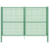 Puerta Mallazo Ondulado Verde 2 Hojas Puerta doble de mallazo ondulado color verde