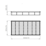 Paso canadiense 4x2 medidas