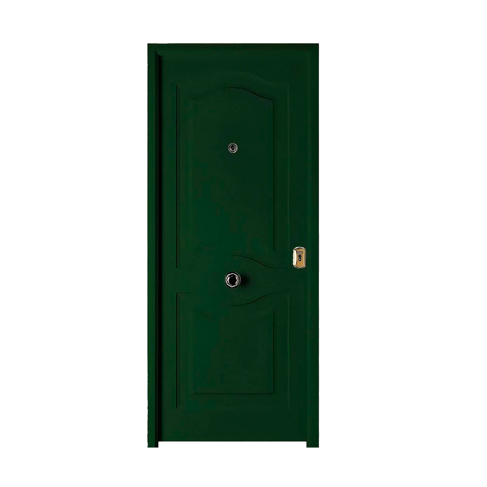 Puerta acorazada verde Clásica de Cearco Serie B4 con Cerradura de 3 ptos