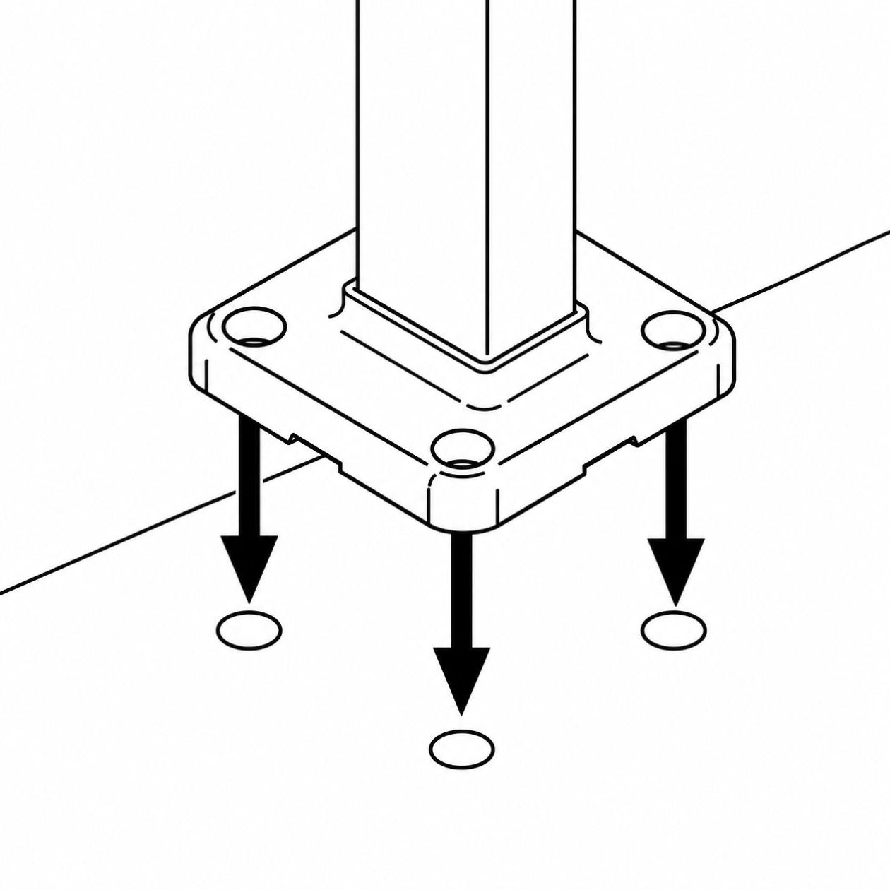base de aluminio para postes instrucciones 4
