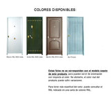 Colores disponibles en puerta acorazada Doble Casetón B4 